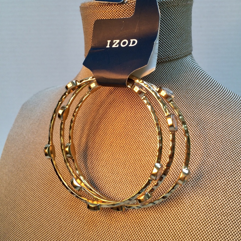 IZOD Gold Tone Bangle Bracelets